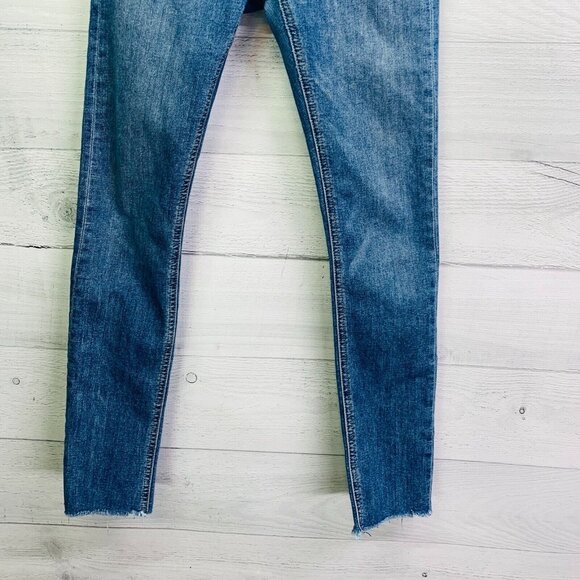 rag & bone Womens Ankle Skinny Frayed Hem Lucky Rouge Stretch Denim Size 25 - Picture 5 of 10